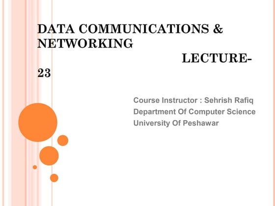 Lecture 23