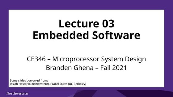 lecture03_EmbeddedSoftware for Beginners