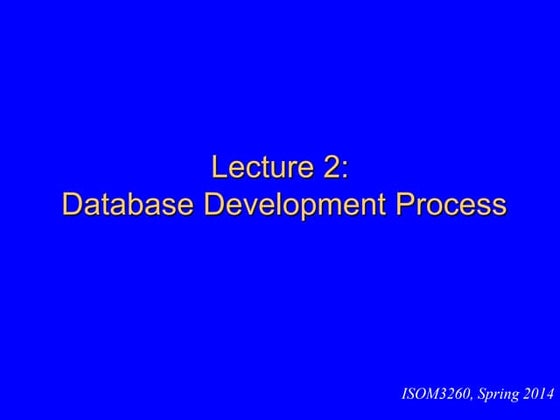 Database development progress(database)