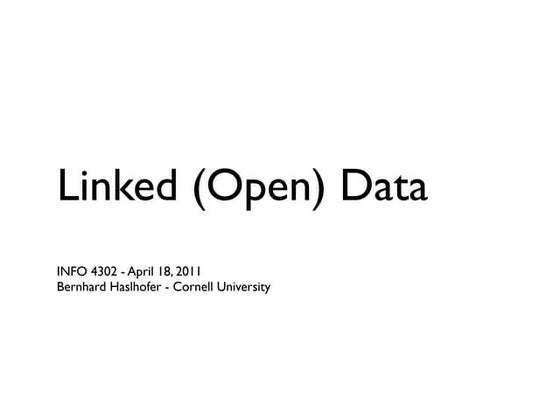 Linked (Open) Data