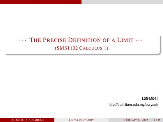 Lecture5 limit