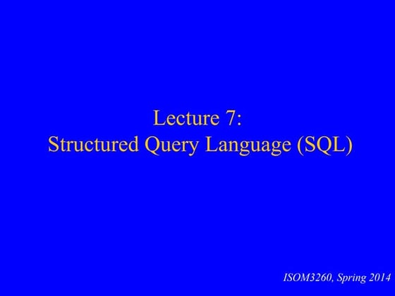 SQL(database)