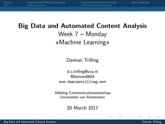 BDACA1617s2 - Lecture7
