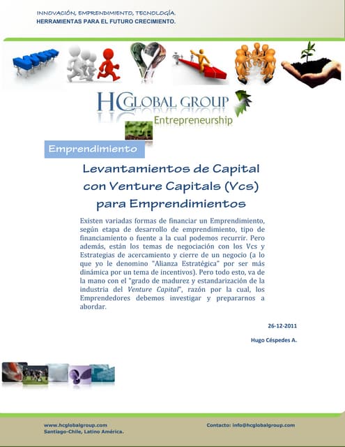 Levantamiento de Capital con Venture Capital para Emprendimientos