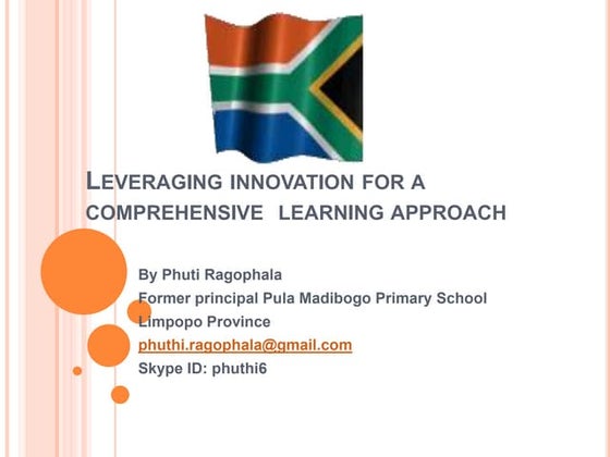 Leveraging innovation for a comprehensive  learning approach