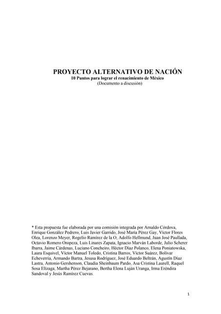 Libro proyecto alternativo de nacion