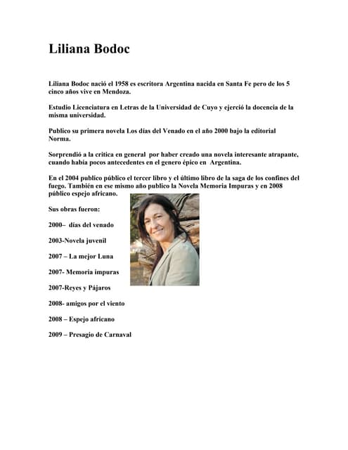 Liliana bodoc