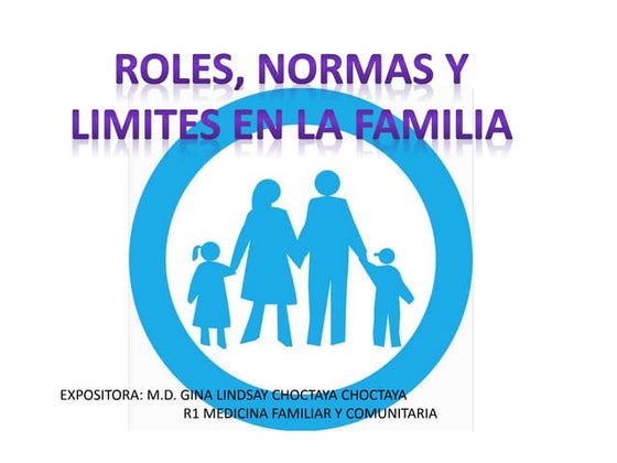 Roles, normas y  limites en la familia