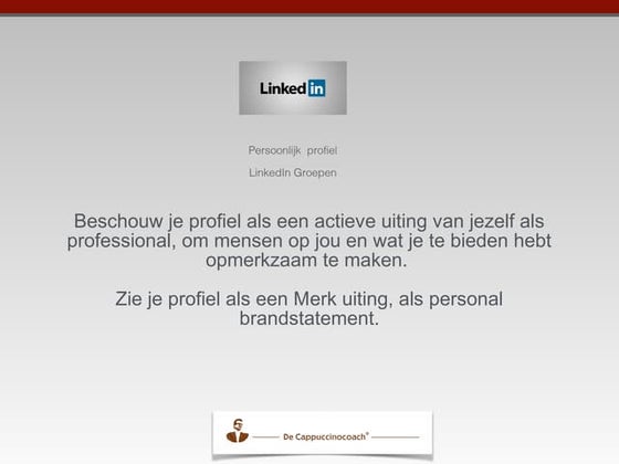 LinkedIn profiel basic Instructions Dutch