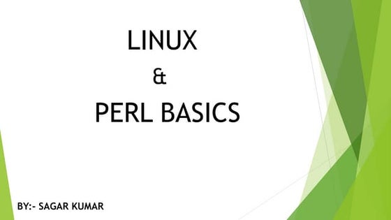 Linux And perl