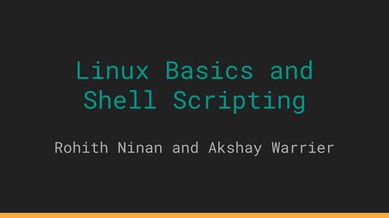 Introduction to Linux