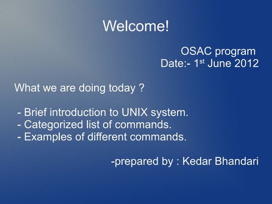 Terminal basic-commands(Unix) -partI