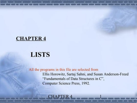 Lists
