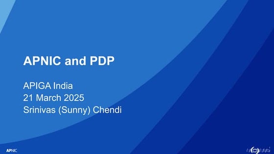 APNIC and Policy Development Process (PDP)