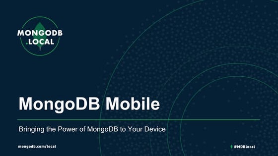 MongoDB.local Berlin: MongoDB Mobile