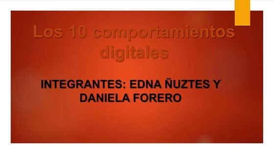 Los 10 comportamientos digitales6