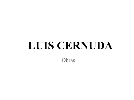 Luis Cernuda