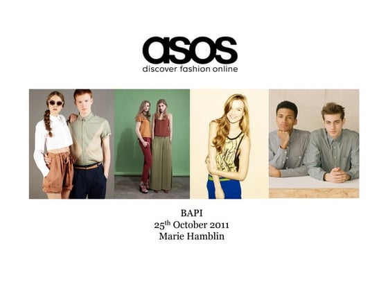 Marie Butson, ASOS