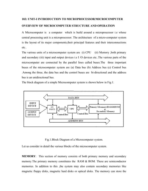 M.sc  I-sem-8086 notes