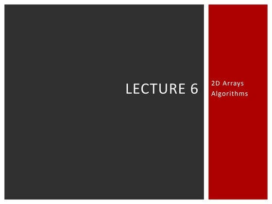 MA3696 Lecture 6