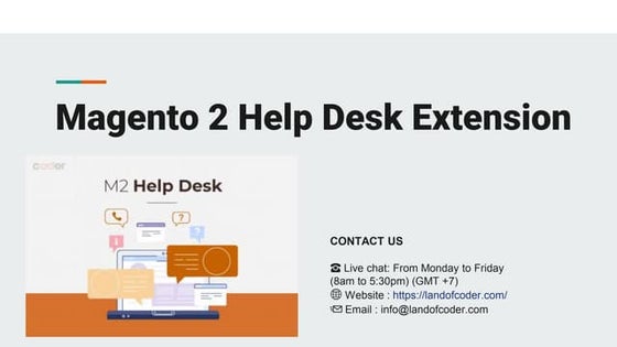 Magento 2 Help Desk Extension