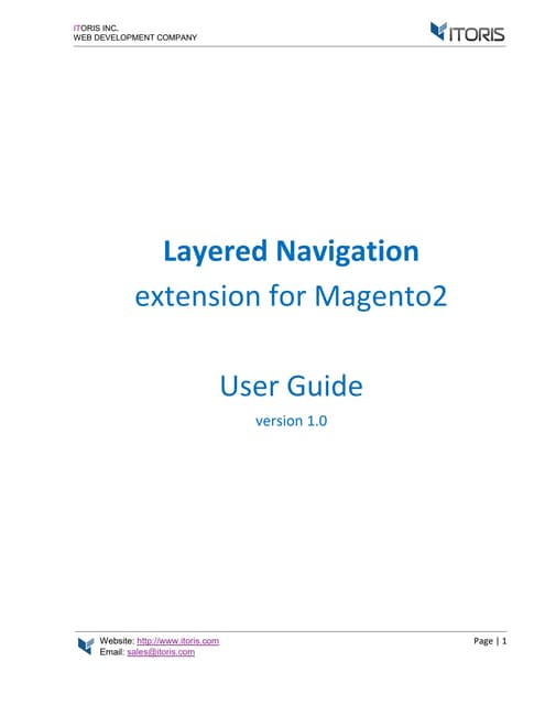 Magento 2 Layered Navigation Extension by ITORIS INC