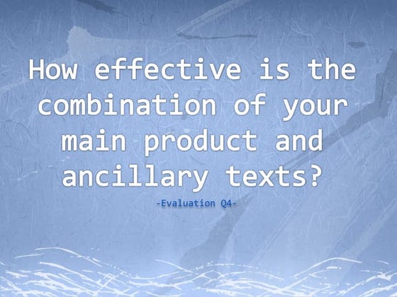 Main task, ancillary 