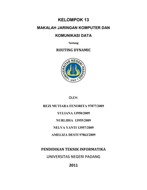 Makalah Routing Dynamic