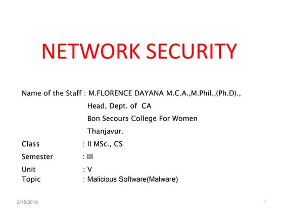 Malicious software