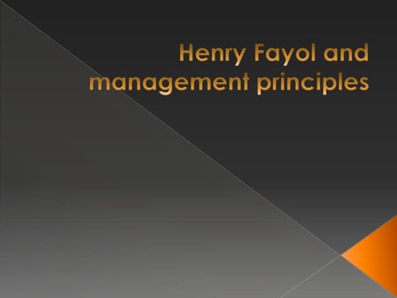 Management principles