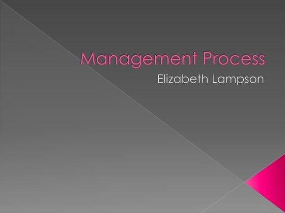 Management process powerpoint