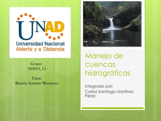 Manejo de cuencas hidrográficas