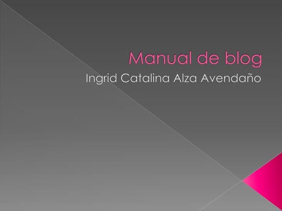 Manual de blog