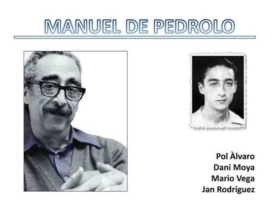 MANUEL DE PEDROLO - Mario Vega, Dani Moya, Pol Àlvaro i Jan Rodríguez