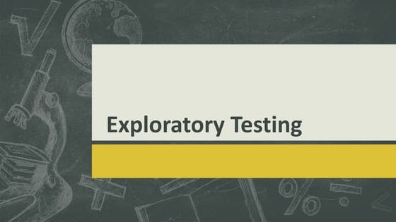 Exploratory testing part 1