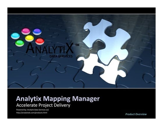 Mapping Manager Product Overview