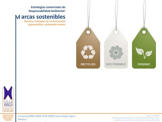 Estrategias comerciales de responsabilidad ambental: Marca Sostenible/Busines...