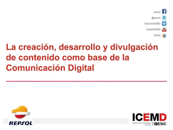Marketing de contenidos como estrategia de optimización de los social media