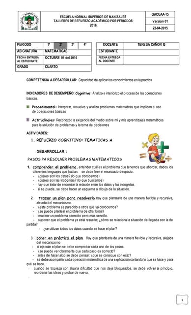 Matematicas sabado 01 octubre