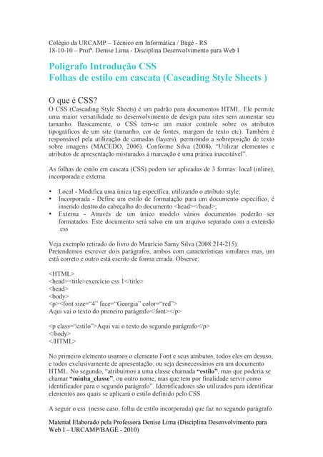 Material css parte I