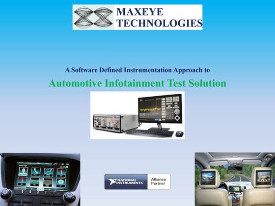 Automotive Infotainment Test Solution or In-Vehicle Infotainment Testing (IVI...