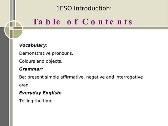 1ºESO Introduction