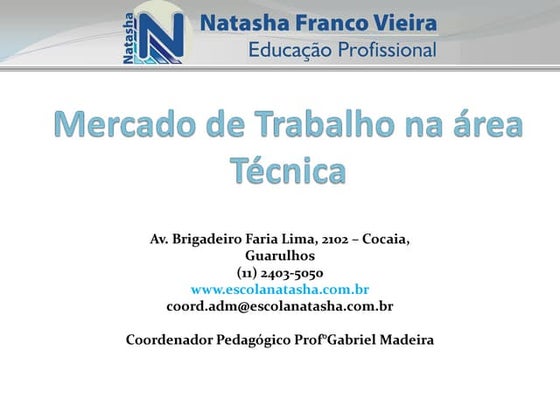 Mercado de trabalho na área técnica