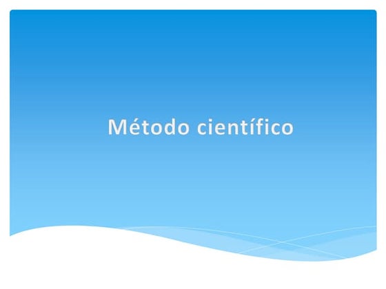 Método científico