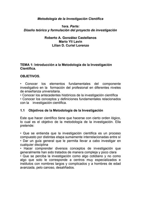 Metodología de la investigación 1