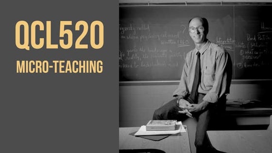 QCL520 Micro teaching