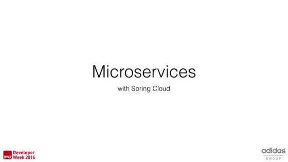 Microservices with Spring Cloud