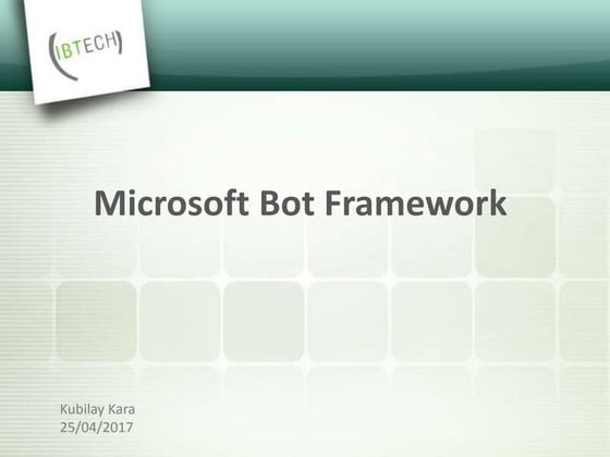 Microsoft bot framework
