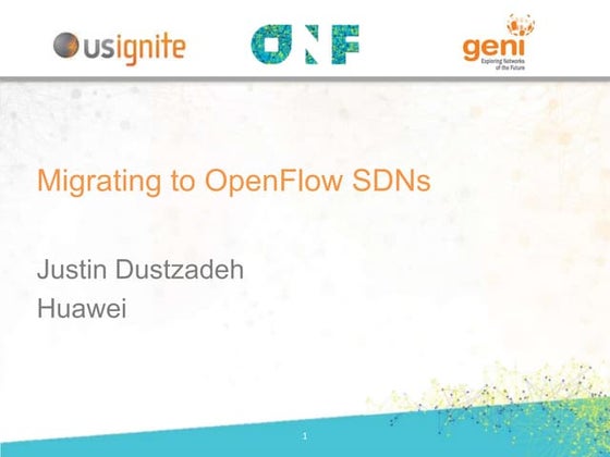 Migrating to OpenFlow SDNs