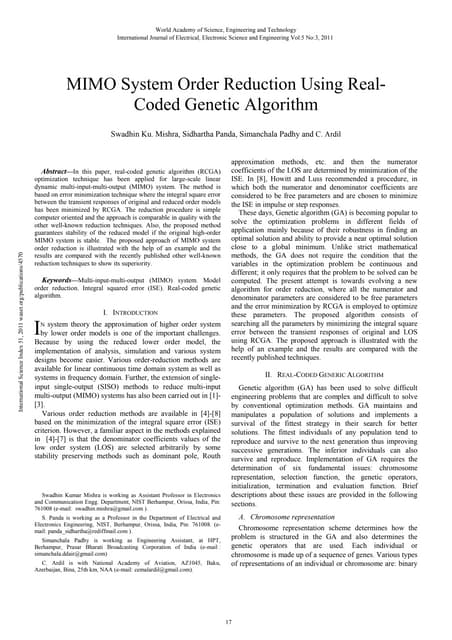 Mimo system-order-reduction-using-real-coded-genetic-algorithm